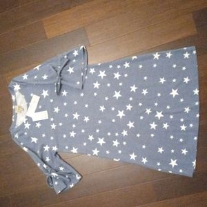 Blue and white star dress